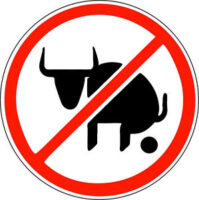 no bullshit road sign icon